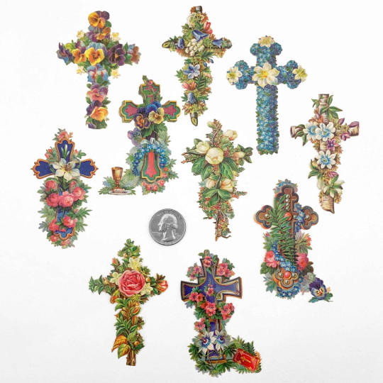 Floral Crosses Loose Easter Paper Scrap Pack